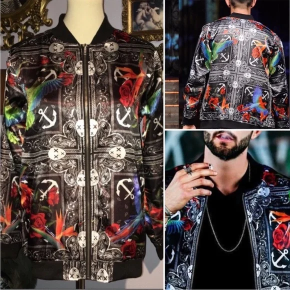 Mister Triple X Bomber Jacket Erik Rosete Small - Picture 4 of 16